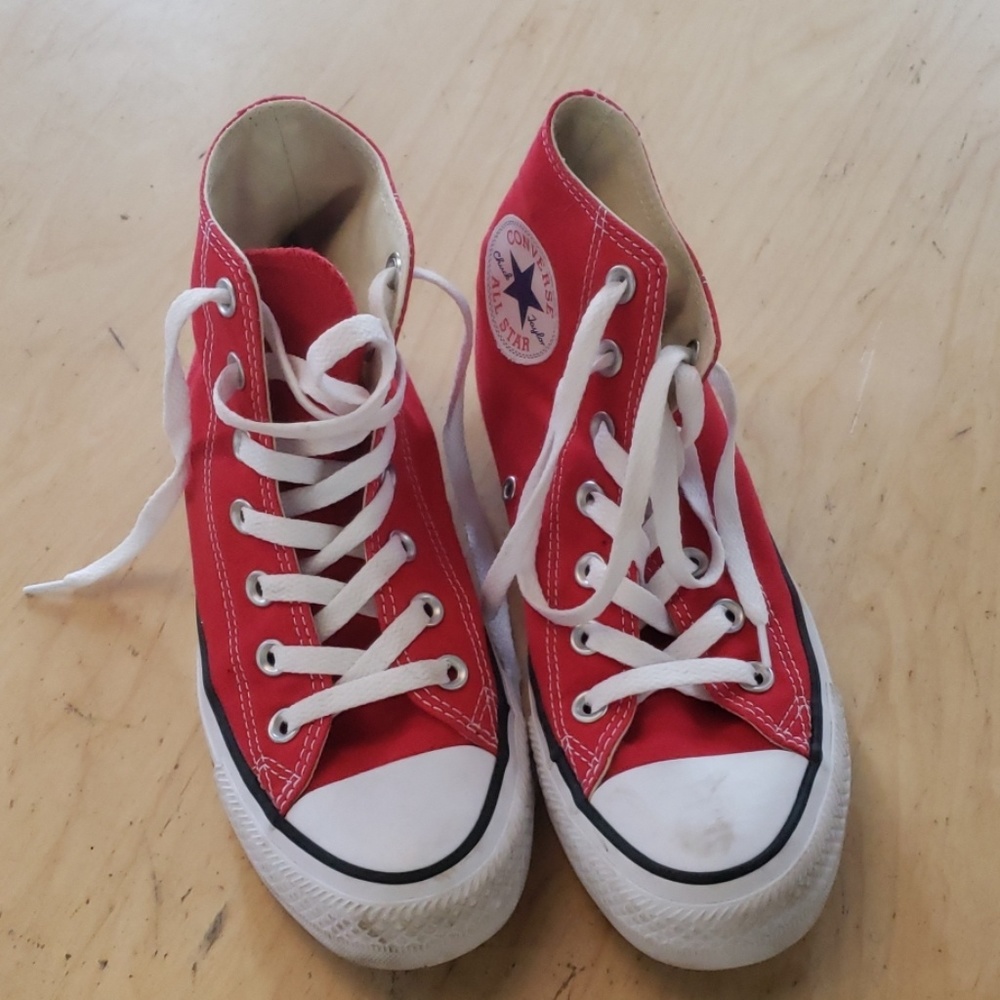 Red Hightop Converse